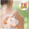 Angoily 4pcs Bath Shower Loofah Exfoliating Bubble Net Bath Scrubber for Boys and Girls Adults view 3