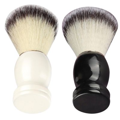 FRCOLOR 4pcs Manual Shaving Brush Soft Bristles for Beard Shaving Ergonomic Handle for Home and Barber Use Includes and Brushes