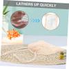 FRCOLOR 40pcs Naked Cotton Soap Mesh Bags Exfoliating Soap Sack Face Cleaning Nets Mesh Bags view 2