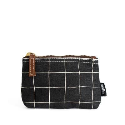 maika Recycled Canvas Small Travel Pouch, Belvedere