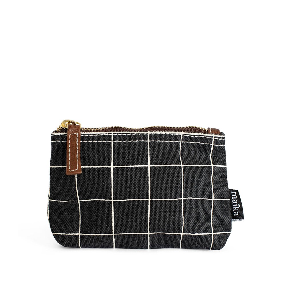 maika Recycled Canvas Small Travel Pouch, Belvedere