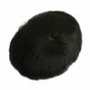 8x10 Natural Short for Man Human Hair Hand Tied Light for Hair Loss with Thin Hair Man Light Hairpiece (Black) view 2
