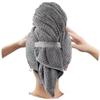 60 * 100cm Microfiber Hair Towel, Hair Turbans for Wet Hair, Drying Hair Wrap Towels for Women Girl Strong Water Absorbent(Gray) view 1