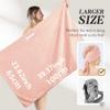 60 * 100cm Microfiber Hair Towel, Hair Turbans for Wet Hair, Drying Hair Wrap Towels for Women Girl Strong Water Absorbent(Gray) view 2