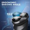 LOBINH 40pcs/Case LOBINH Electric Shaver for Men, 100% Washable Rechargeable Waterproof Electric Razor Wet & Dry Shaving with Pop-up Trimmer, 1 Hour Fast Charging, LCD Power Indicator view 4