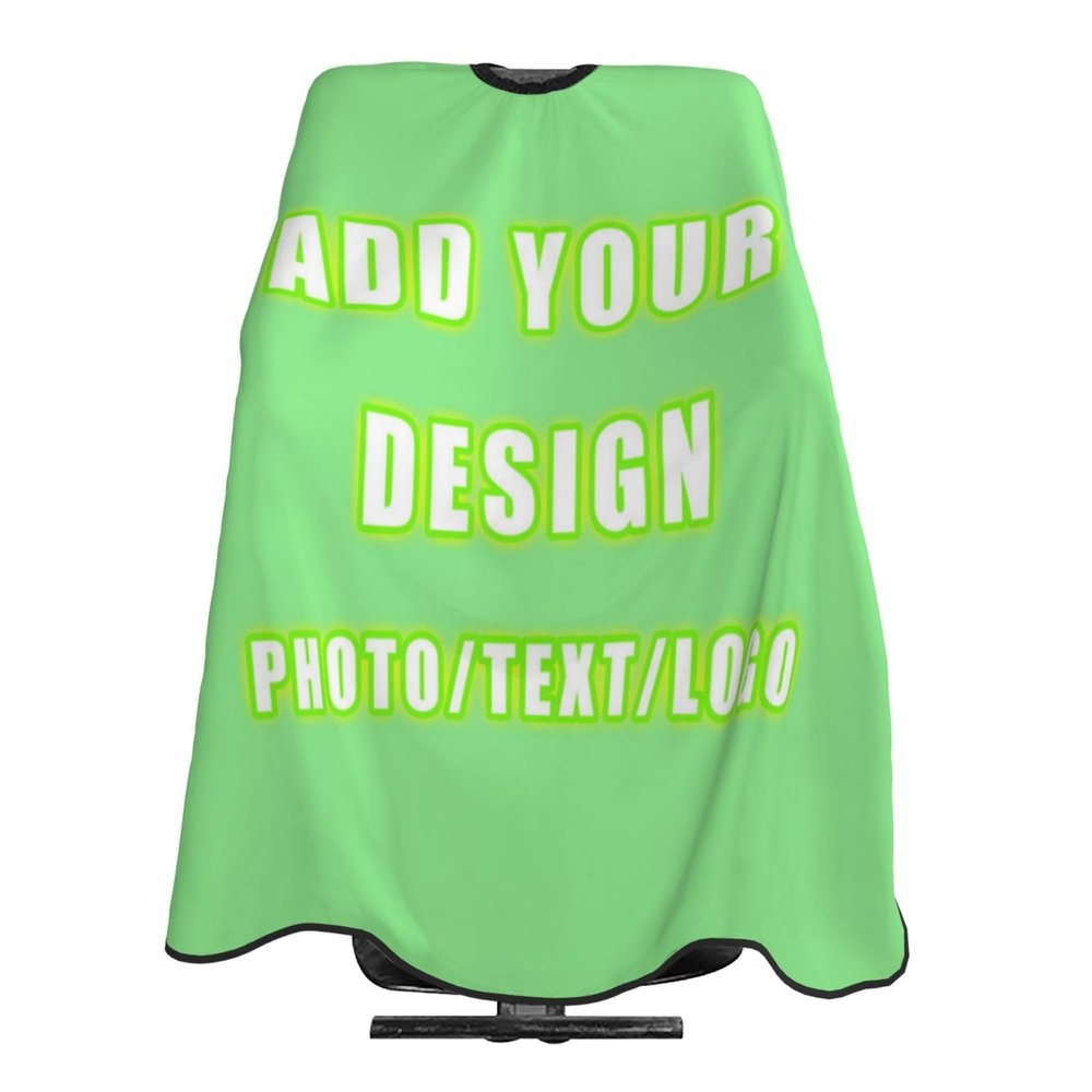 Reyrusa Personalized Hair Stylist Barber Cape With Your Design Waterproof Salon Large Hair Cutting Cape Haircut Cape For Men Women Style06