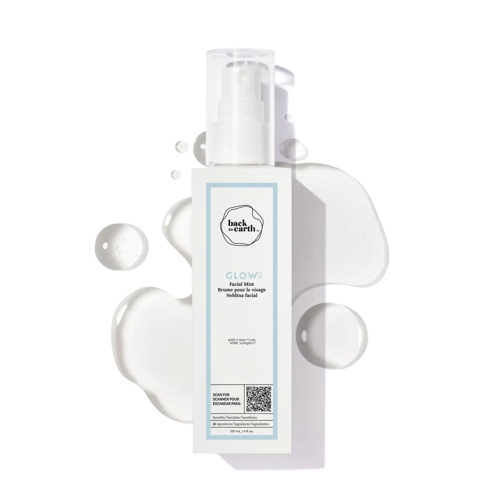 Back to Earth Glow Toner Hydrating Rose Water Facial Mist, 4 fl oz