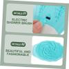 Angoily Electric Bath Brush with Long Handle Body Massager for Men and Women for Back Cleaning and Exfoliating Shower Sponge Blue Color view 4