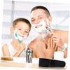 Angoily 2pcs Portable Silicone Razor Case Travel Shaver Cover Drainage for Men Easy Storage and Prevention view 2