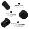 Angoily 2pcs Portable Silicone Razor Case Travel Shaver Cover Drainage for Men Easy Storage and Prevention view 4