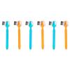 Angoily 6pcs Eyebrow Trimmer with Brow Comb and Brush Stainless Steel Eyebrow Razor for Precision Shaping and Gentle Hair Removal Portable Makeup Tool for Home and Travel view 1
