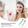 Angoily 6pcs Eyebrow Trimmer with Brow Comb and Brush Stainless Steel Eyebrow Razor for Precision Shaping and Gentle Hair Removal Portable Makeup Tool for Home and Travel view 3