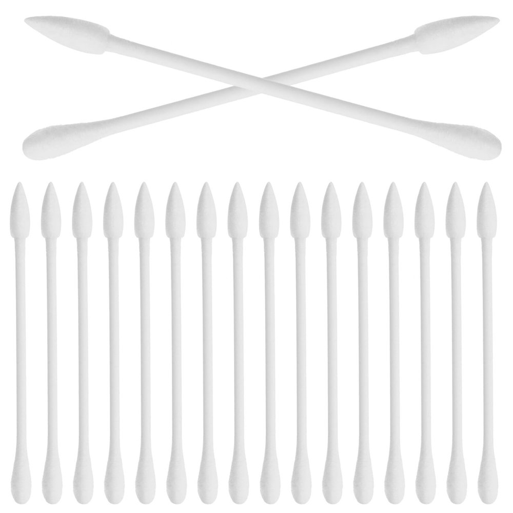 NOLITOY 30pcs Portable Double- Cotton Swabs for Ear Cleaning Disposable Beauty Tools Individually Wrapped Travel Makeup Applicators for All Ages and Daily Use