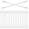 NOLITOY 30pcs Portable Double- Cotton Swabs for Ear Cleaning Disposable Beauty Tools Individually Wrapped Travel Makeup Applicators for All Ages and Daily Use view 1