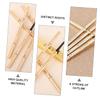 Angoily 5pcs Small Gold Bar Eyebrow Pen Dark Brown Eyebrow Pencil Brow Color cil Dual Tip Brow cil Deep Brown Double-head s Two-prong Plastic view 2