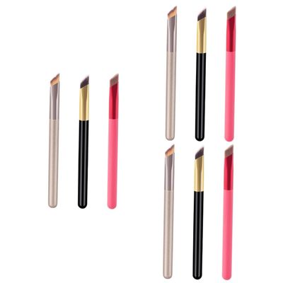 Mipcase 9pcs Eyebrow Brush Multi-functional Makeup Tools for Eyelashes and Brows for Home Includes and Brushes