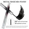 Hulyfw 3D Curling Eyelash Mascara,Slim Washable Metal Iron Brush Mascara, Waterproof Long Lasting No Clumping Iron Strong Mascara Black + Brown 2Pcs, 2Pcs(Brown+Black) view 4