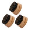 Angoily 3pcs Boar Bristle Beard Brush Kit for Men Beard Maintenance Cleaning Styling Tool Beech Wood Handle Comfortable Elastic view 1