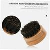 Angoily 3pcs Boar Bristle Beard Brush Kit for Men Beard Maintenance Cleaning Styling Tool Beech Wood Handle Comfortable Elastic view 2
