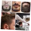Angoily 3pcs Boar Bristle Beard Brush Kit for Men Beard Maintenance Cleaning Styling Tool Beech Wood Handle Comfortable Elastic view 3