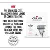 Cremo Astonishingly Superior Razor Refills, (4 Pack) & Astonishingly Superior Barber Grade Refillable System Razor view 4