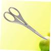 Mipcase 2 Pcs Safety Stainless Steel Scissors Nose Hair Trimmer Eyebrow Scissors Precision Round Edges Comfortable Grip view 2