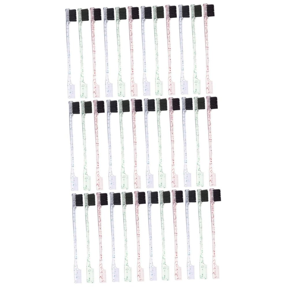 Mipcase 36pcs Dual End Eyebrow Brush Brow Comb and Edge Brush for Makeup Easy to Use for Shaping and Smoothing Eyebrows and Convenient Tool for Women