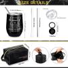 Dandat Set of 3 Thank You Gift for Men Employee Leather Toiletry Bag May You Be Proud of The Work 12oz Stainless Steel Tumbler with Keychain for Valentines Day Coworker Teacher Male Staff(Obsidian) view 2
