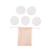 Housoutil 6pcs Reusable Makeup Remover Pads Set Soft Fiber Facial Cleansing Rounds Washable Storage Bag Makeup Removal Accessories for All Skin Types view 1