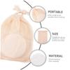 Housoutil 18pcs Pads Set Washable Reusable Eye Makeup Remover Gentle Facial Puff Portable Bag view 4