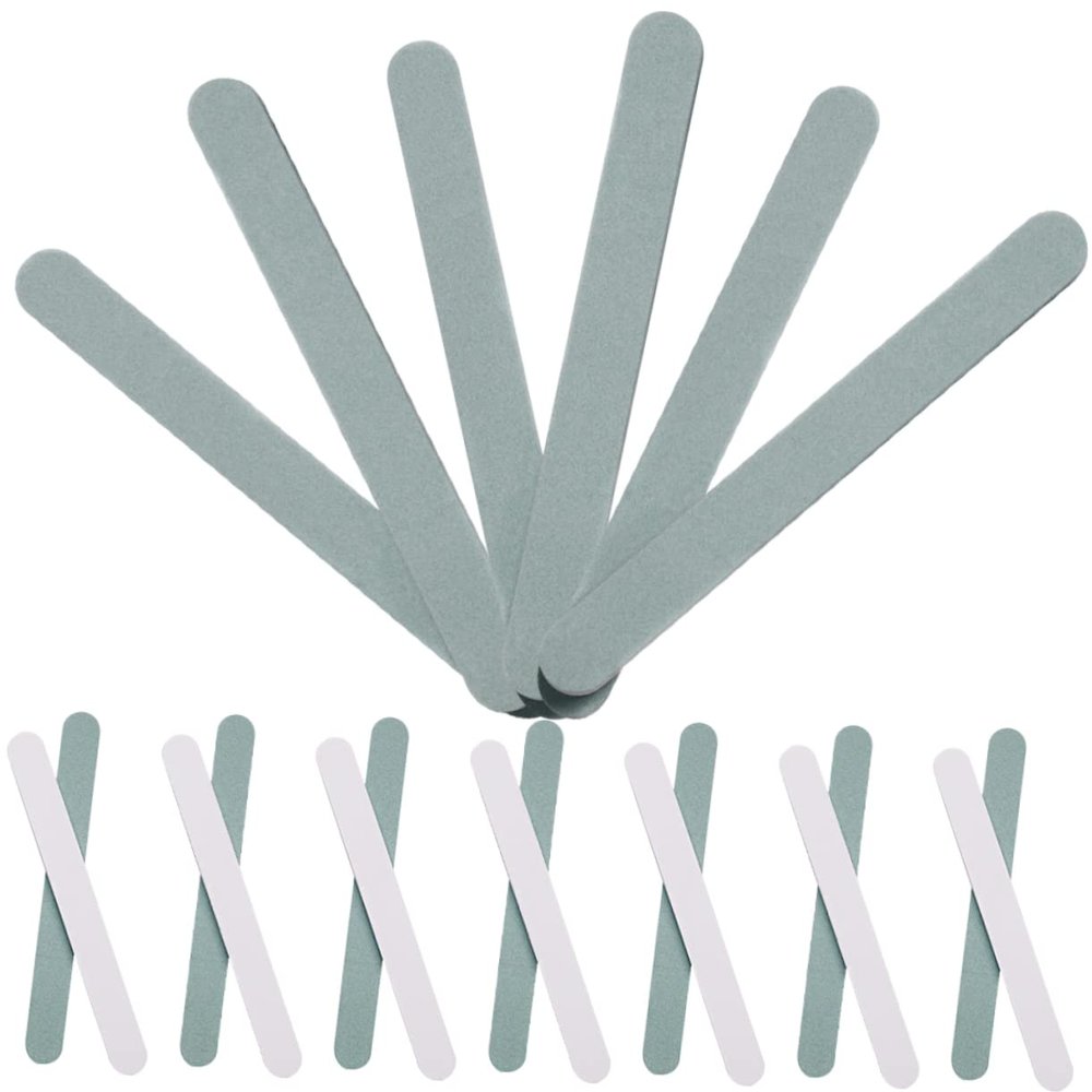 Housoutil 20pcs Manicure Nail Buffering Files Nail Art Tools Polishing Files for Manicure Grit Strip