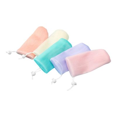 5pcs Soap Exfoliating Soap Soap Pouches Colored Soap Soap Holders Soap Saver Pouch Drawstring Holder for Bath Shower