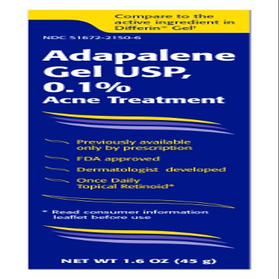 TARO Adapalene 0.1% USP Gel, Paraben Free, Retinoid Acne-Prone Facial Treatment for Sensitive Skin, Prescription Strenght (1.6)
