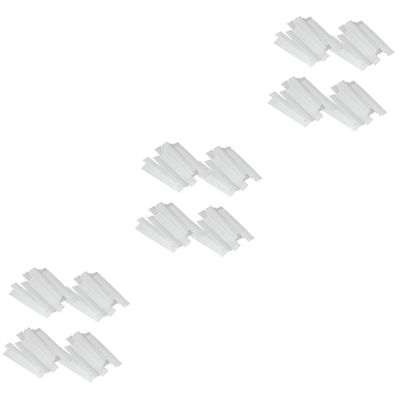 NOLITOY 300pcs Makeup Brush Protective Covers Pe Plastic Mesh Sleeves for Clean and Organized Makeup Brushes White Design for Travel and Daily Use
