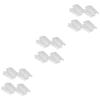 NOLITOY 300pcs Makeup Brush Protective Covers Pe Plastic Mesh Sleeves for Clean and Organized Makeup Brushes White Design for Travel and Daily Use view 1