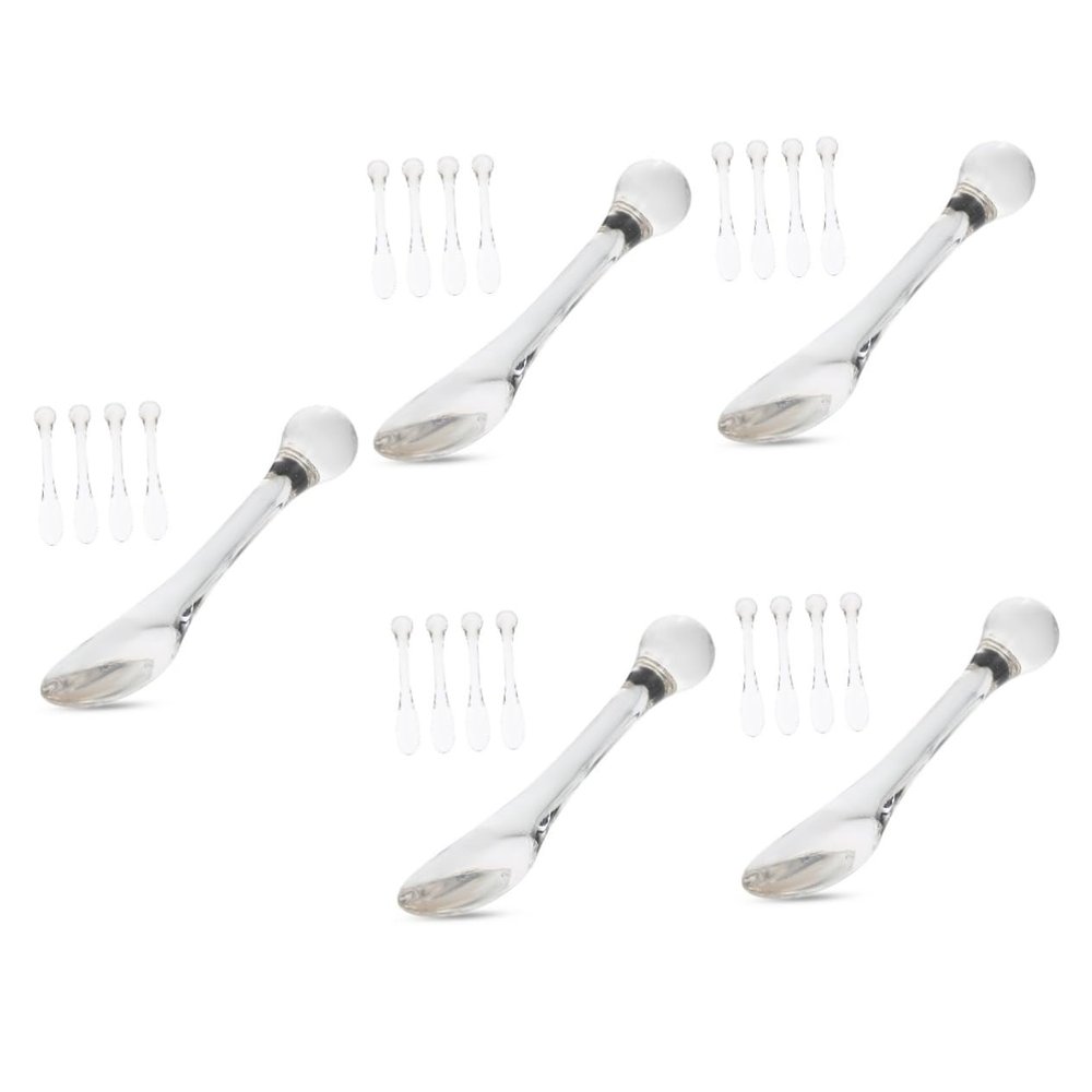GLEAVI 25pcs Gua Sha Facial Tool Eye Massager Heat Small Spoon Eye Serum Roller
