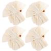 WOFASHPURET 4pcs Exfoliating Shower Loofah Soft Mesh Body Scrubbers for and Massage Bath Cleaning Supplies view 1