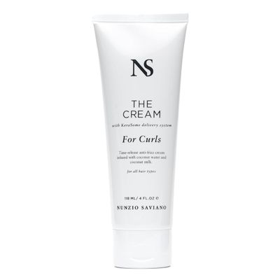 Nunzio Saviano The Cream for Curls 118ml | Curl Treatment for Curly, Wavy Hair | Lightweight, Frizz Control and Long-Lasting Hold | Styling made easy with Coconut Water for Soft, Defined Curls