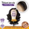 Sensationnel Curls Kinksandco Kinkyedges Wig - Kinky Body Wave 18 Inch 13X6 Lace Frontal Natural Kinkytexture Edged Hairline for Natural 3C to 4C Hair Textures (1 JETBLACK) view 2