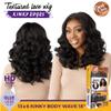 Sensationnel Curls Kinksandco Kinkyedges Wig - Kinky Body Wave 18 Inch 13X6 Lace Frontal Natural Kinkytexture Edged Hairline for Natural 3C to 4C Hair Textures (1 JETBLACK) view 4