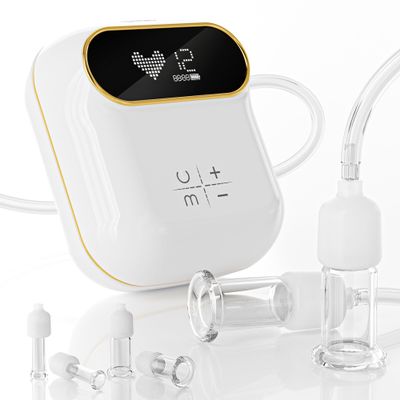 SciContour 6Pcs Electric Facial Cupping Therapy Set Glass, 3 in 1 Gua Sha Facial Tools Face Cupping Massage for Eye Neck Skin Care, 3 Size Vacuum Suction Cups for Cellulite, Puffiness Reduction