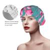 A Flock Of Flamingos Shower Cap For Women, Elastic And Reusable, Double Waterproof Layers Bathing Hat For Long Hair view 4