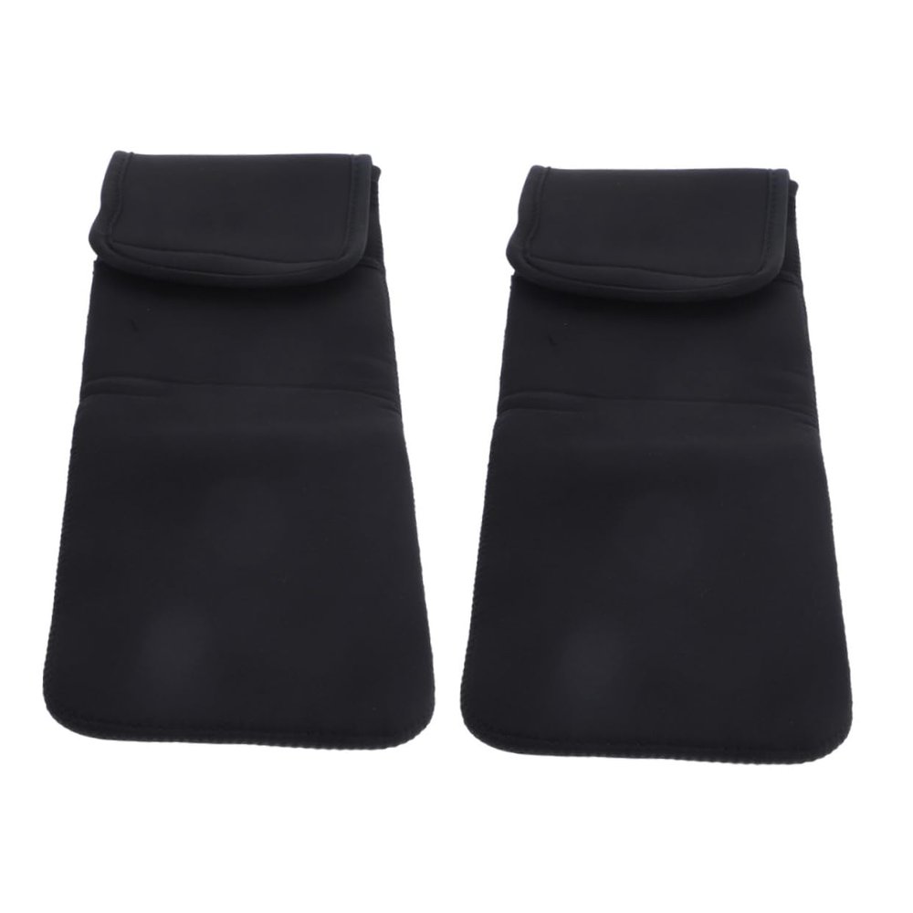 Beatifufu 2pcs Hair Straightener Protective Cover Heat Resistant Travel Bag for Hair Styling Tools Curling Pouch