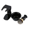 Angoily Elegant Shaving Brush Set Plastic Bowl Kit Stand for Razor Easy Cleaning for Home Use view 1