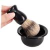 Angoily Elegant Shaving Brush Set Plastic Bowl Kit Stand for Razor Easy Cleaning for Home Use view 3