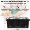 Non-Stick Hair Removal Wax Warmer with Adjustable Temperature - Large Professional Double Pot for Salon and Home Use, Includes 100 Wax Sticks view 3