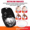 Canroom Silicone Body Scrubber - Anti Zinc Infused-Highly Elastic Bristles Exfoliating Body Scrubber for Shower Body,Cellulite Reduction,Blood Circulation- Black view 4