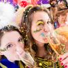 FUELEGO Mardi Gras Glitter Gel for Body, Face, Hair and Lip, Color Changing Glitter Gel Under Light view 4
