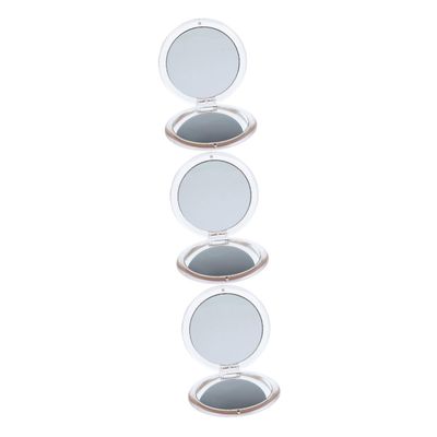 Mipcase 3pcs Pocket Mirror Makeup Mirror Compact Double-Sided for Purses Magnification Design for and Daily Use