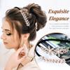 Lawie 8 Pack Rhinestone Flower Butterfly Bowknot Crown Rhinestone Jeweled Sparkly Black Metal Headbands Velvet Covered Thin Hair Bands with Teeth Non Slip Hair Clasp Holder Accessories for Women Girls view 2